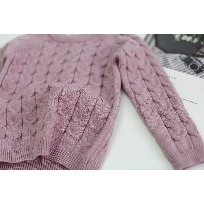 Baby Boys/Girls Knit Base Shirt Long Sleeve Top + Pants Clothing Sets