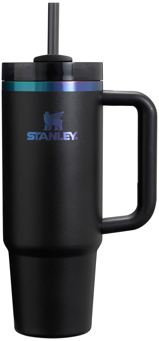 STANLEY Quencher H2.0 Tumbler with Handle & Straw 30 oz Black Chroma | Twist On 3-Way Lid | Cupholder Compatible for Travel | Insulated Stainless Steel Cup | BPA-Free