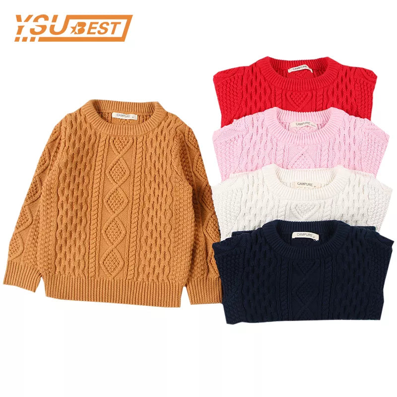 Girls Sweaters Knit Ripped Toddler