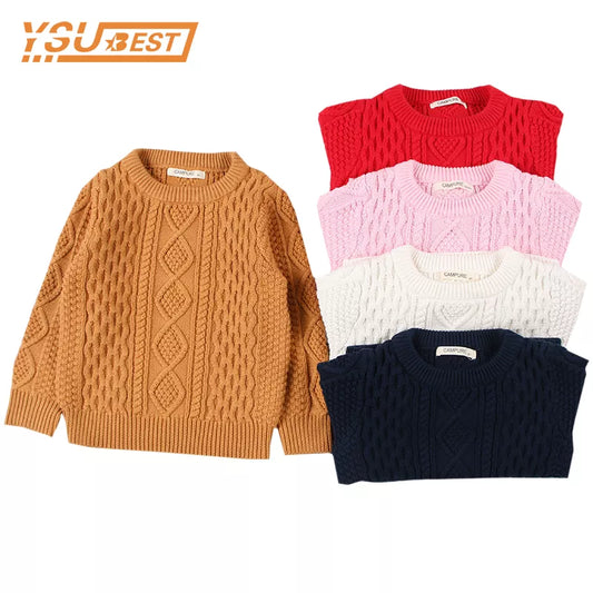 Girls Sweaters Knit Ripped Toddler